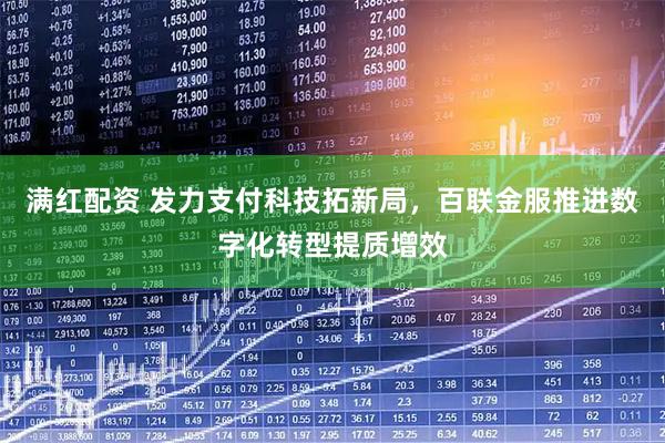 满红配资 发力支付科技拓新局，百联金服推进数字化转型提质增效